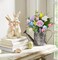 Artificial Flowers for Decorations Fake PU Tulips and Roses Colorful Flowers Faux Flowers Arrangements for Home Summer Wedding Table Centerpieces Vase Decor (13.38"")